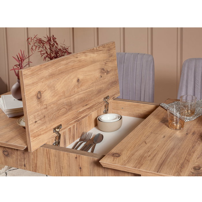 Hanah Home Vina 0701 - Soho, Atlantic Juego de Comedor Extensible Hanah Home Vina 0701 - Soho, Atlantic Juego de Comedor Extensible